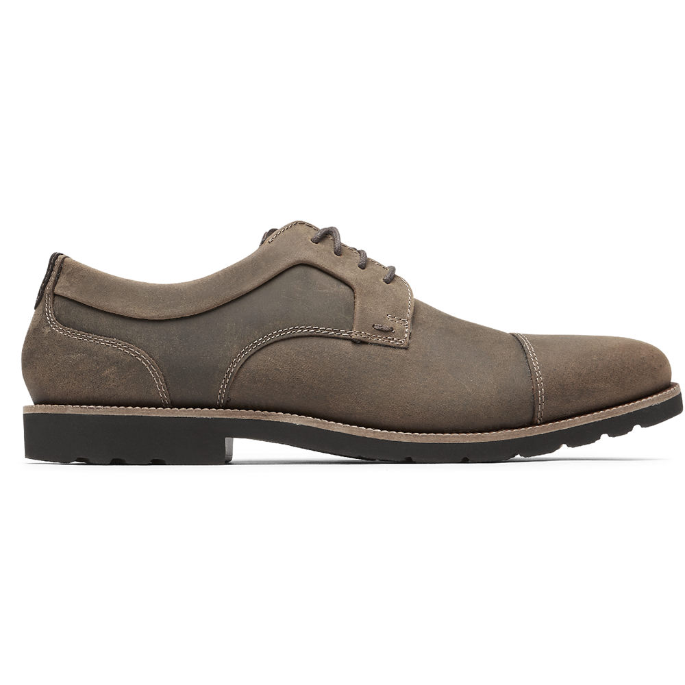 Rockport Oxfords For Mens Dark Brown - Sharp & Ready 2 Cap Toe - PX3928610